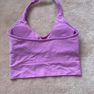 Auden Pink Sports Bra Seamless Moisture-Wicking